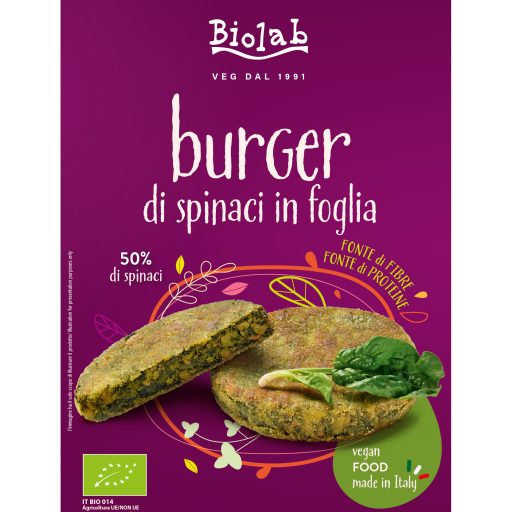 Burger di spinaci in foglia