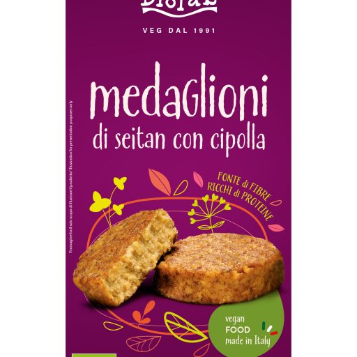 Medaglioni di seitan con cipolla