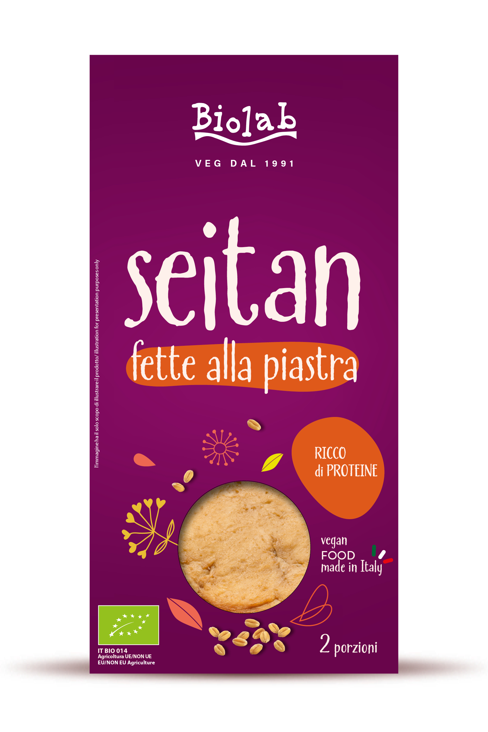 Seitan fette alla piastra Biolab